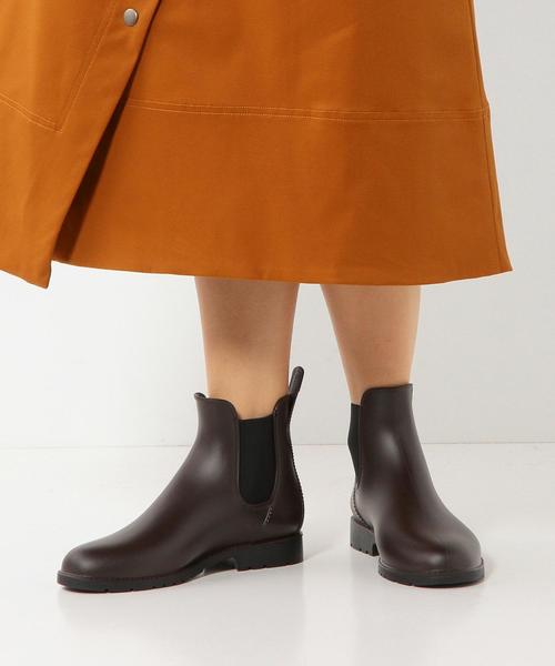 UMO（ウモ）の「UMO レイン サイドゴアショートブーツ（レインシューズ・レディース・オリーブ/ピンク/ブラック/ダークブラウン・37/39/36/38）」の15枚目の写真