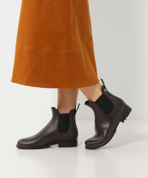 UMO（ウモ）の「UMO レイン サイドゴアショートブーツ（レインシューズ・レディース・オリーブ/ピンク/ブラック/ダークブラウン・37/39/36/38）」の16枚目の写真