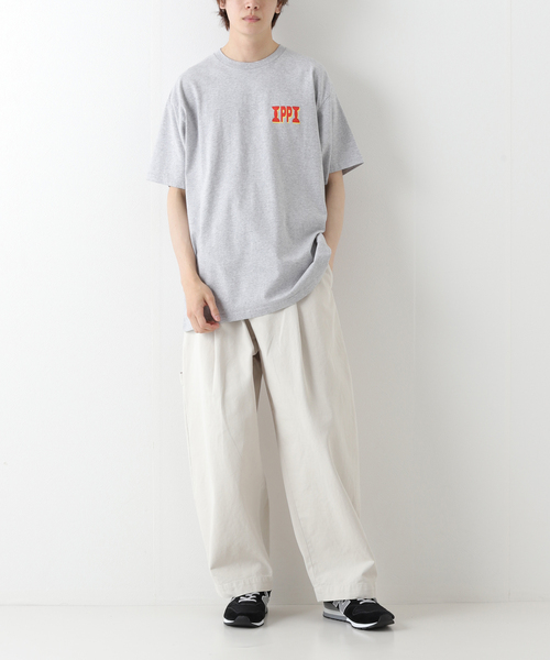 WISM(ウィズム)の「【PUBLIC POSSESSION / パブリックポゼッション】I LOVE PP T-SHIR(Tシャツ/カットソー・メンズ・チャコールグレー・LARGE/MEDIUM/X-LARGE)」の2枚目の写真