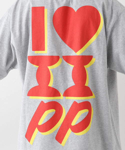 WISM(ウィズム)の「【PUBLIC POSSESSION / パブリックポゼッション】I LOVE PP T-SHIR(Tシャツ/カットソー・メンズ・チャコールグレー・LARGE/MEDIUM/X-LARGE)」の12枚目の写真
