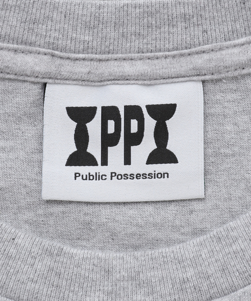 WISM(ウィズム)の「【PUBLIC POSSESSION / パブリックポゼッション】I LOVE PP T-SHIR(Tシャツ/カットソー・メンズ・チャコールグレー・LARGE/MEDIUM/X-LARGE)」の13枚目の写真