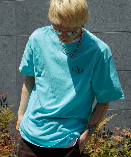 NO NEED(ノーニード)の「カラーロゴバックプリント ビッグシルエット Tシャツ(Tシャツ/カットソー・メンズ・ブルー/ブラック/ホワイト/オレンジ・フリ-)」の1枚目の写真
