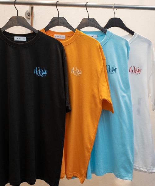 NO NEED(ノーニード)の「カラーロゴバックプリント ビッグシルエット Tシャツ(Tシャツ/カットソー・メンズ・ブルー/ブラック/ホワイト/オレンジ・フリ-)」の8枚目の写真