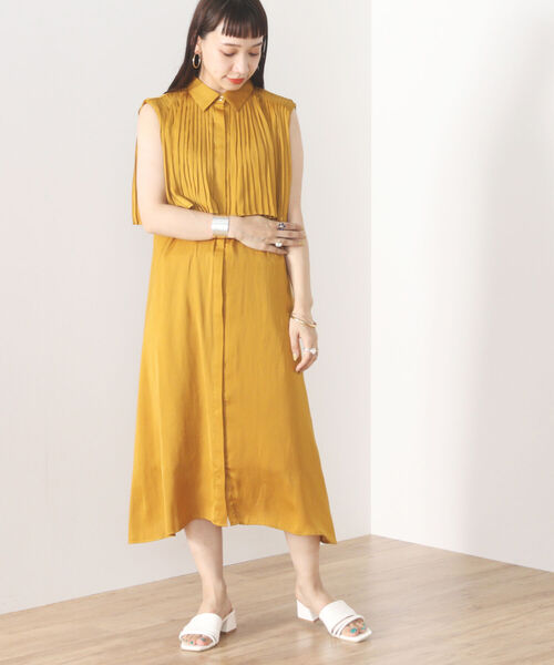 セール Beams Heart 襟付き ヨークプリーツ ワンピース ワンピース Beams Heart ビームスハート のファッション通販 Zozotown