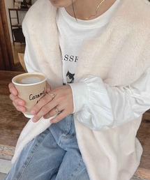 AS KNOW AS plus | ♪さらりと フェイクファーベスト　【2022AWアイテム】(ベスト)