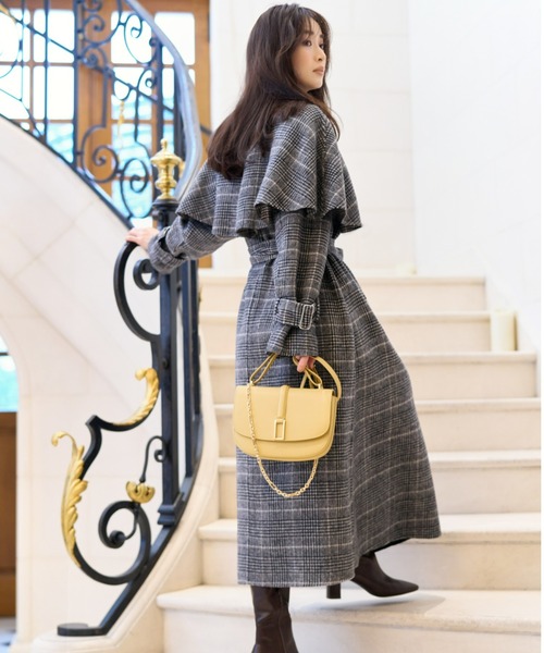 レディース SNIDEL チェック柄ショルダーバッグ