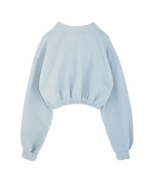 AMAIL（アマイル）の「Blank mini トップス（スウェット・レディース・アイボリー/ブラック/ブルー・FREE）」の8枚目の写真