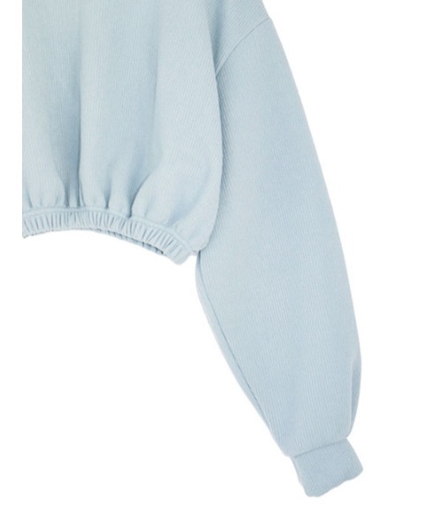 AMAIL（アマイル）の「Blank mini トップス（スウェット・レディース・アイボリー/ブラック/ブルー・FREE）」の14枚目の写真