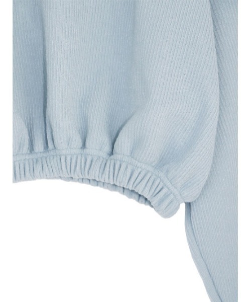 AMAIL（アマイル）の「Blank mini トップス（スウェット・レディース・アイボリー/ブラック/ブルー・FREE）」の10枚目の写真