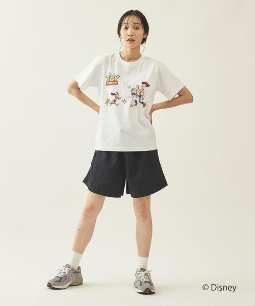 info. BEAUTY&YOUTH（インフォビューティアンドユース）の「【WEB限定】 ＜info. BEAUTY&YOUTH 限定 TOY STORY COLLECTION＞   THREE Tシャツ（Tシャツ/カットソー・メンズ・ホワイト/ネイビー・M/L/XL）」の5枚目の写真