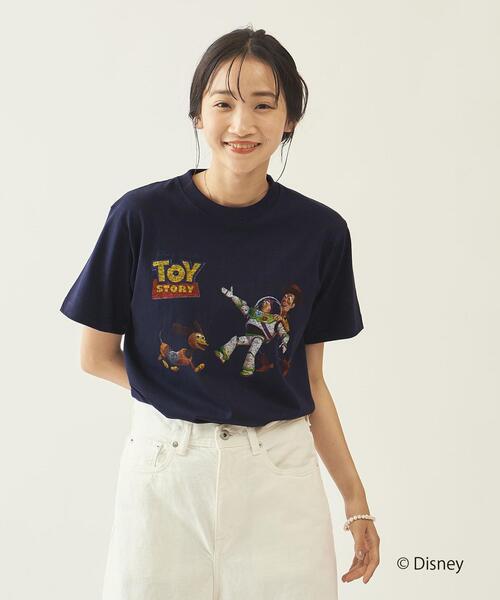 info. BEAUTY&YOUTH（インフォビューティアンドユース）の「【WEB限定】 ＜info. BEAUTY&YOUTH 限定 TOY STORY COLLECTION＞   THREE Tシャツ（Tシャツ/カットソー・メンズ・ホワイト/ネイビー・M/L/XL）」の6枚目の写真