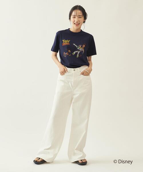 info. BEAUTY&YOUTH（インフォビューティアンドユース）の「【WEB限定】 ＜info. BEAUTY&YOUTH 限定 TOY STORY COLLECTION＞   THREE Tシャツ（Tシャツ/カットソー・メンズ・ホワイト/ネイビー・M/L/XL）」の8枚目の写真
