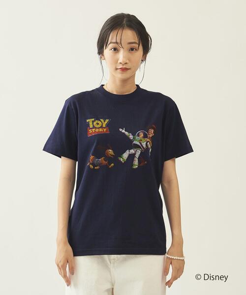 info. BEAUTY&YOUTH（インフォビューティアンドユース）の「【WEB限定】 ＜info. BEAUTY&YOUTH 限定 TOY STORY COLLECTION＞   THREE Tシャツ（Tシャツ/カットソー・メンズ・ホワイト/ネイビー・M/L/XL）」の10枚目の写真