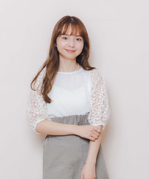 flower（フラワー）の「ビューティフルブルームトップ（Tシャツ/カットソー・レディース・ホワイト/アイボリー・FREE）」の12枚目の写真