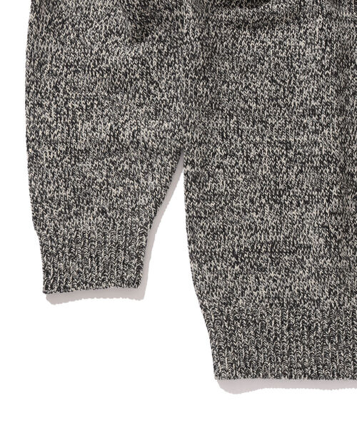 BEAMS LIGHTS（ビームスライツ）の「BEAMS LIGHTS / MIX カラー クルーネック ニット22（ニット/セーター・メンズ・ライトグレー/ブラック/パープル/ブルー・SMALL/MEDIUM/LARGE）」の9枚目の写真