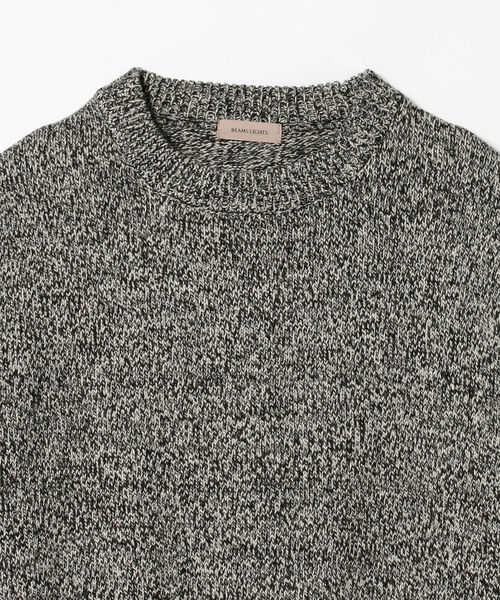 BEAMS LIGHTS（ビームスライツ）の「BEAMS LIGHTS / MIX カラー クルーネック ニット22（ニット/セーター・メンズ・ライトグレー/ブラック/パープル/ブルー・SMALL/MEDIUM/LARGE）」の21枚目の写真