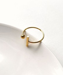 【金属アレルギー対応】 ジオメトリック フォークリング/ サージカルステンレス 316L