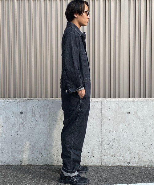 Johnbull（ジョンブル）の「12オンスデニムオールインワン（つなぎ/オールインワン・メンズ・ブラック・SMALL/MEDIUM/LARGE）」の3枚目の写真