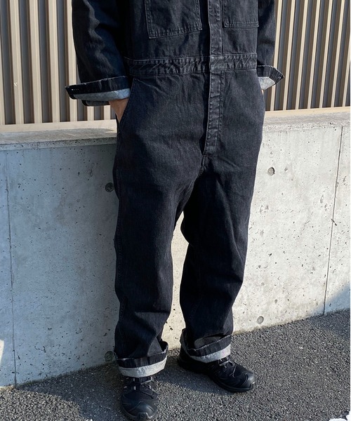 Johnbull（ジョンブル）の「12オンスデニムオールインワン（つなぎ/オールインワン・メンズ・ブラック・SMALL/MEDIUM/LARGE）」の8枚目の写真