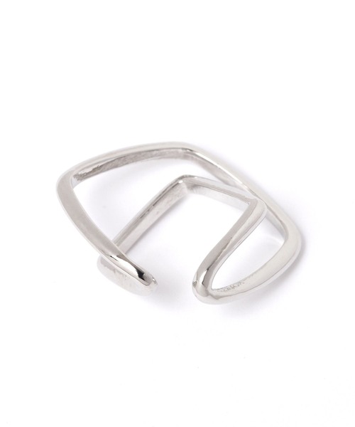 LAKOLE（ラコレ）の「ダブルラインスクエアイヤーカフ / 150852（イヤーカフ・レディース・その他1/その他2・FREE）」の4枚目の写真