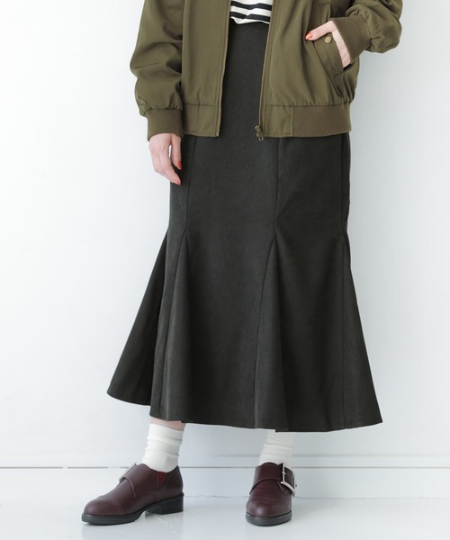 osharewalker（オシャレウォーカー）の「【廃盤】『微起毛ツイルマーメイドスカート』（スカート・レディース・ブラック/ネイビー/テラコッタ・2/1）」の12枚目の写真