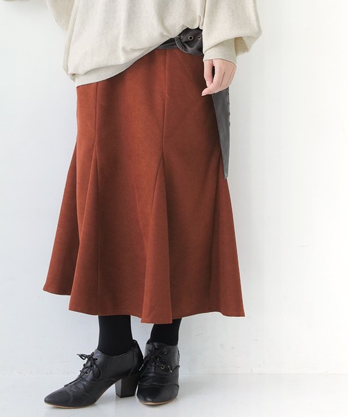 osharewalker（オシャレウォーカー）の「【廃盤】『微起毛ツイルマーメイドスカート』（スカート・レディース・ブラック/ネイビー/テラコッタ・2/1）」の16枚目の写真