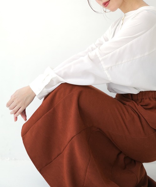 osharewalker（オシャレウォーカー）の「【廃盤】『微起毛ツイルマーメイドスカート』（スカート・レディース・ブラック/ネイビー/テラコッタ・2/1）」の20枚目の写真