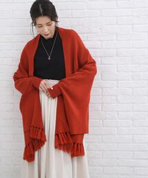 SHOO・LA・RUE | 体系カバーが叶う！フリンジ ポンチョ カーディガン(ポンチョ)
