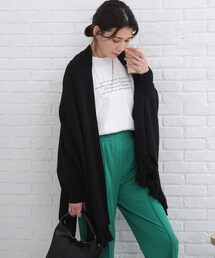 SHOO・LA・RUE | 体系カバーが叶う!フリンジ ポンチョ カーディガン(ポンチョ)