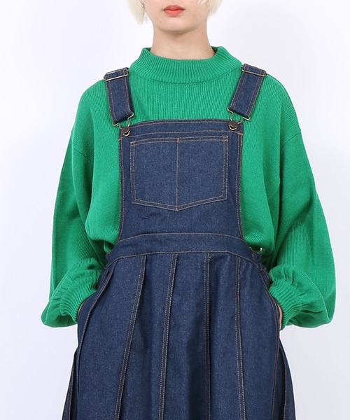 PUNYUS（プニュズ）の「バルーンスリーブニット（ニット/セーター・レディース・ブラック/パープル/ピンク/オレンジ/グリーン・1/2/4/3）」の2枚目の写真