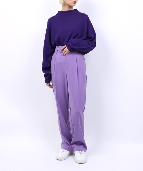 PUNYUS（プニュズ）の「バルーンスリーブニット（ニット/セーター・レディース・ブラック/パープル/ピンク/オレンジ/グリーン・1/2/4/3）」の20枚目の写真