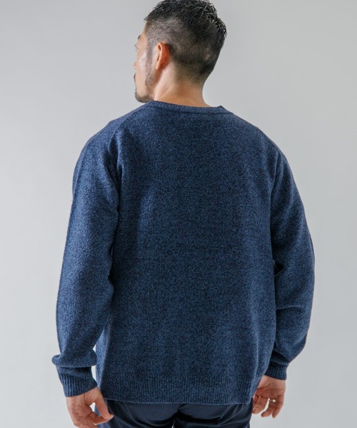 URBAN RESEARCH ROSSO MEN(アーバンリサーチロッソメン)の「メランジソフトウールニットカーディガン(カーディガン/ボレロ・メンズ・ネイビー/ブラック/ベージュ・MEDIUM/LARGE)」の6枚目の写真