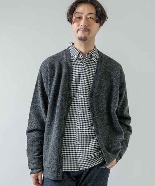 URBAN RESEARCH ROSSO MEN(アーバンリサーチロッソメン)の「メランジソフトウールニットカーディガン(カーディガン/ボレロ・メンズ・ネイビー/ブラック/ベージュ・MEDIUM/LARGE)」の11枚目の写真