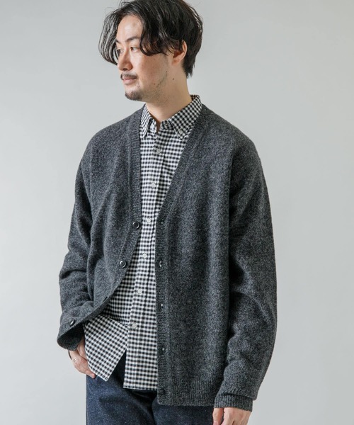 URBAN RESEARCH ROSSO MEN(アーバンリサーチロッソメン)の「メランジソフトウールニットカーディガン(カーディガン/ボレロ・メンズ・ネイビー/ブラック/ベージュ・MEDIUM/LARGE)」の15枚目の写真