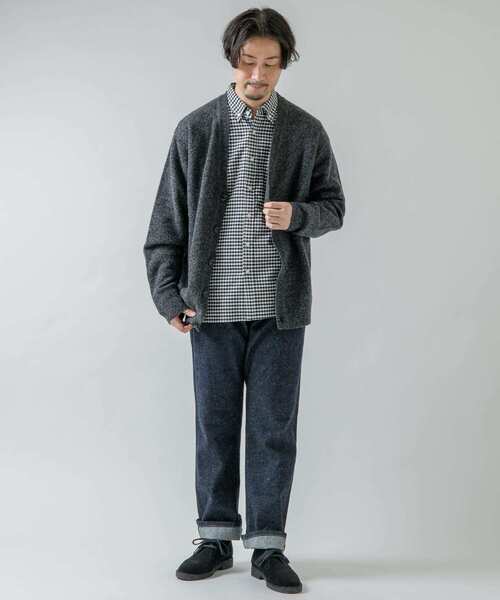 URBAN RESEARCH ROSSO MEN(アーバンリサーチロッソメン)の「メランジソフトウールニットカーディガン(カーディガン/ボレロ・メンズ・ネイビー/ブラック/ベージュ・MEDIUM/LARGE)」の19枚目の写真