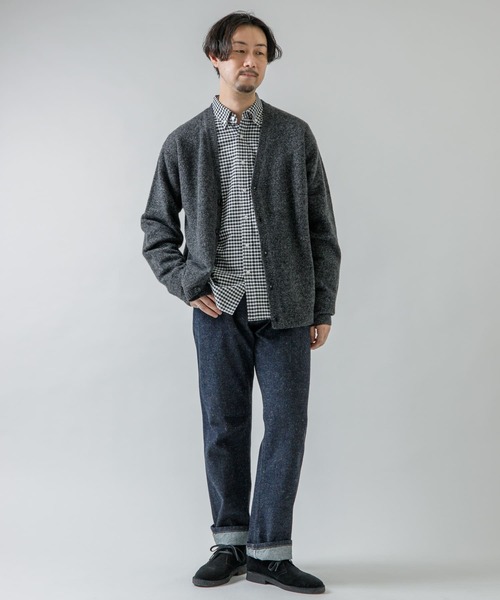 URBAN RESEARCH ROSSO MEN(アーバンリサーチロッソメン)の「メランジソフトウールニットカーディガン(カーディガン/ボレロ・メンズ・ネイビー/ブラック/ベージュ・MEDIUM/LARGE)」の20枚目の写真