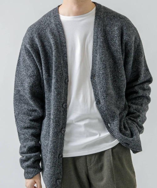 URBAN RESEARCH ROSSO MEN(アーバンリサーチロッソメン)の「メランジソフトウールニットカーディガン(カーディガン/ボレロ・メンズ・ネイビー/ブラック/ベージュ・MEDIUM/LARGE)」の21枚目の写真