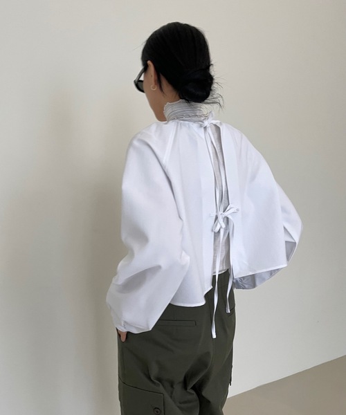 Didot.showroom(ディドット ショールーム)の「ウール混メロータートルネックT(Tシャツ/カットソー・レディース・ベージュ/ホワイト/ブラック/ブルーグレー/グリーン・FREE)」の12枚目の写真