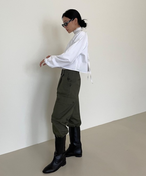 Didot.showroom(ディドット ショールーム)の「ウール混メロータートルネックT(Tシャツ/カットソー・レディース・ベージュ/ホワイト/ブラック/ブルーグレー/グリーン・FREE)」の13枚目の写真