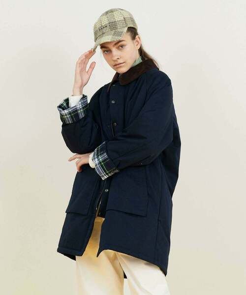 FRAPBOIS（フラボア）の「ハンティングコート（その他アウター・レディース・カーキ/ネイビー・1/2）」の2枚目の写真