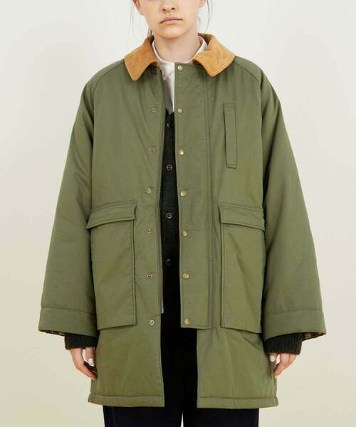 FRAPBOIS（フラボア）の「ハンティングコート（その他アウター・レディース・カーキ/ネイビー・1/2）」の5枚目の写真