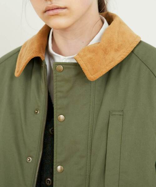 FRAPBOIS（フラボア）の「ハンティングコート（その他アウター・レディース・カーキ/ネイビー・1/2）」の6枚目の写真