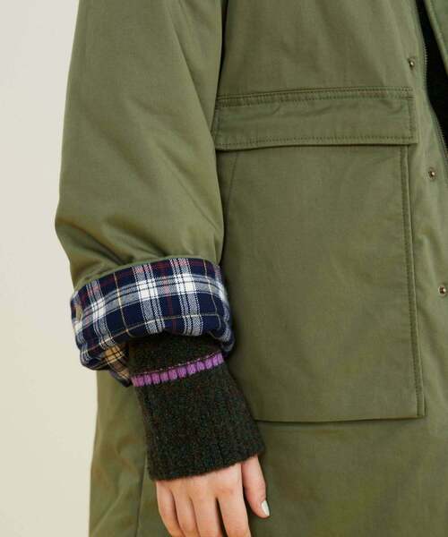 FRAPBOIS（フラボア）の「ハンティングコート（その他アウター・レディース・カーキ/ネイビー・1/2）」の10枚目の写真