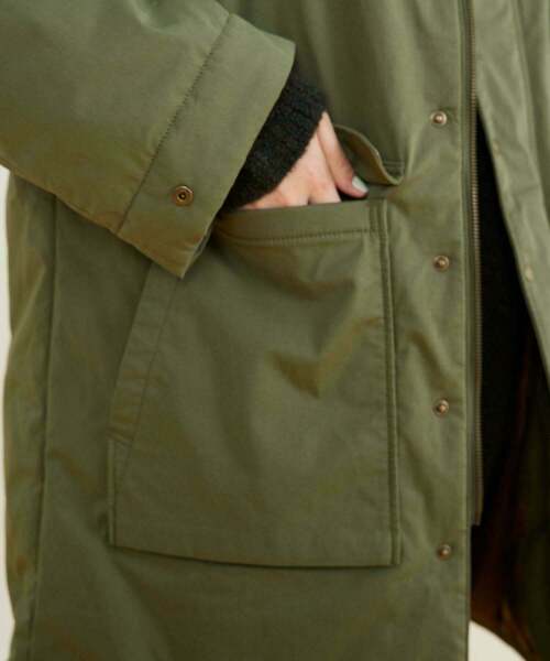 FRAPBOIS（フラボア）の「ハンティングコート（その他アウター・レディース・カーキ/ネイビー・1/2）」の12枚目の写真