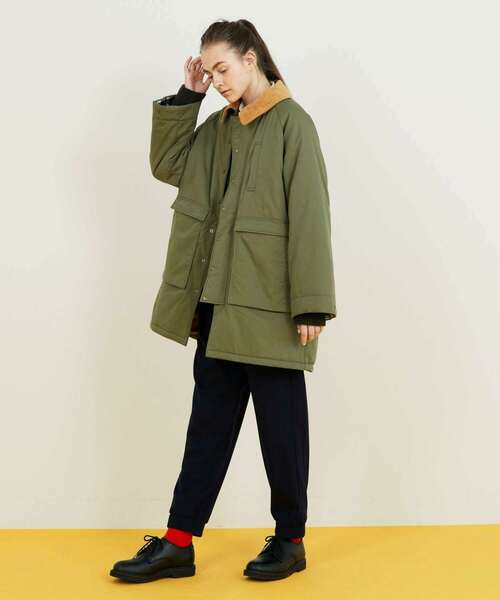 FRAPBOIS（フラボア）の「ハンティングコート（その他アウター・レディース・カーキ/ネイビー・1/2）」の17枚目の写真