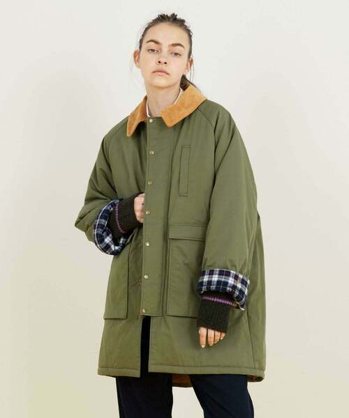 FRAPBOIS（フラボア）の「ハンティングコート（その他アウター・レディース・カーキ/ネイビー・1/2）」の19枚目の写真