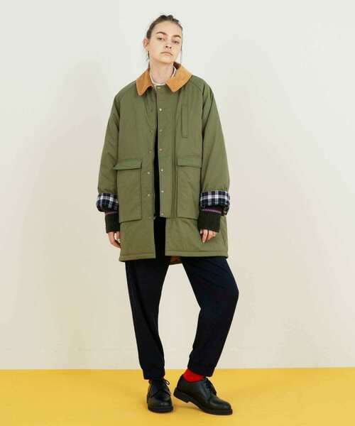 FRAPBOIS（フラボア）の「ハンティングコート（その他アウター・レディース・カーキ/ネイビー・1/2）」の20枚目の写真