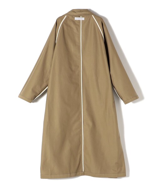 SETTO（セット）の「SETTO:〈洗濯機可能〉バルコート（ステンカラーコート・レディース・ベージュ・ONE SIZE）」の4枚目の写真