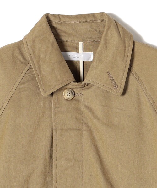 SETTO（セット）の「SETTO:〈洗濯機可能〉バルコート（ステンカラーコート・レディース・ベージュ・ONE SIZE）」の5枚目の写真