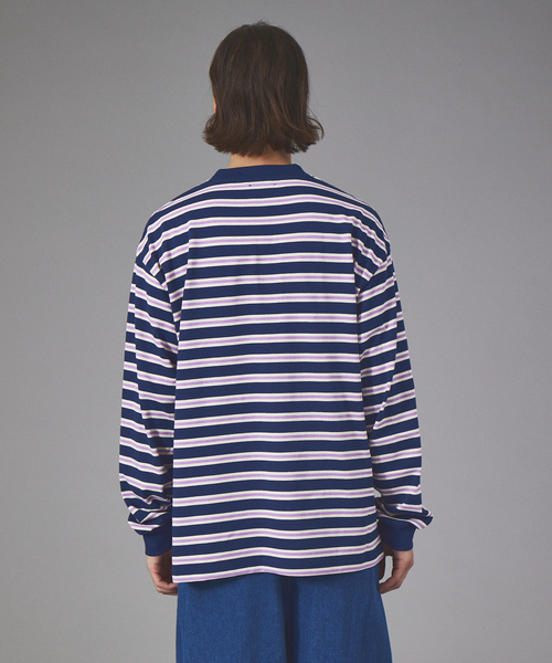 PENNEYS(ぺニーズ)の「PENNEY'S/ペニーズ THE FOX BORDER LS TEE フォックスボーダーLS-TシャツユニセックスPN22F013(Tシャツ/カットソー・メンズ・グリーン/ネイビー/ブラック・L/XL/M)」の13枚目の写真